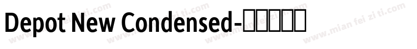 Depot New Condensed字体转换